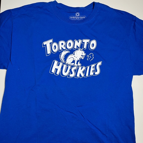 RARE NBA BAA Toronto Huskies 1940s Throwback T-shirt Size L - Picture 1 of 7